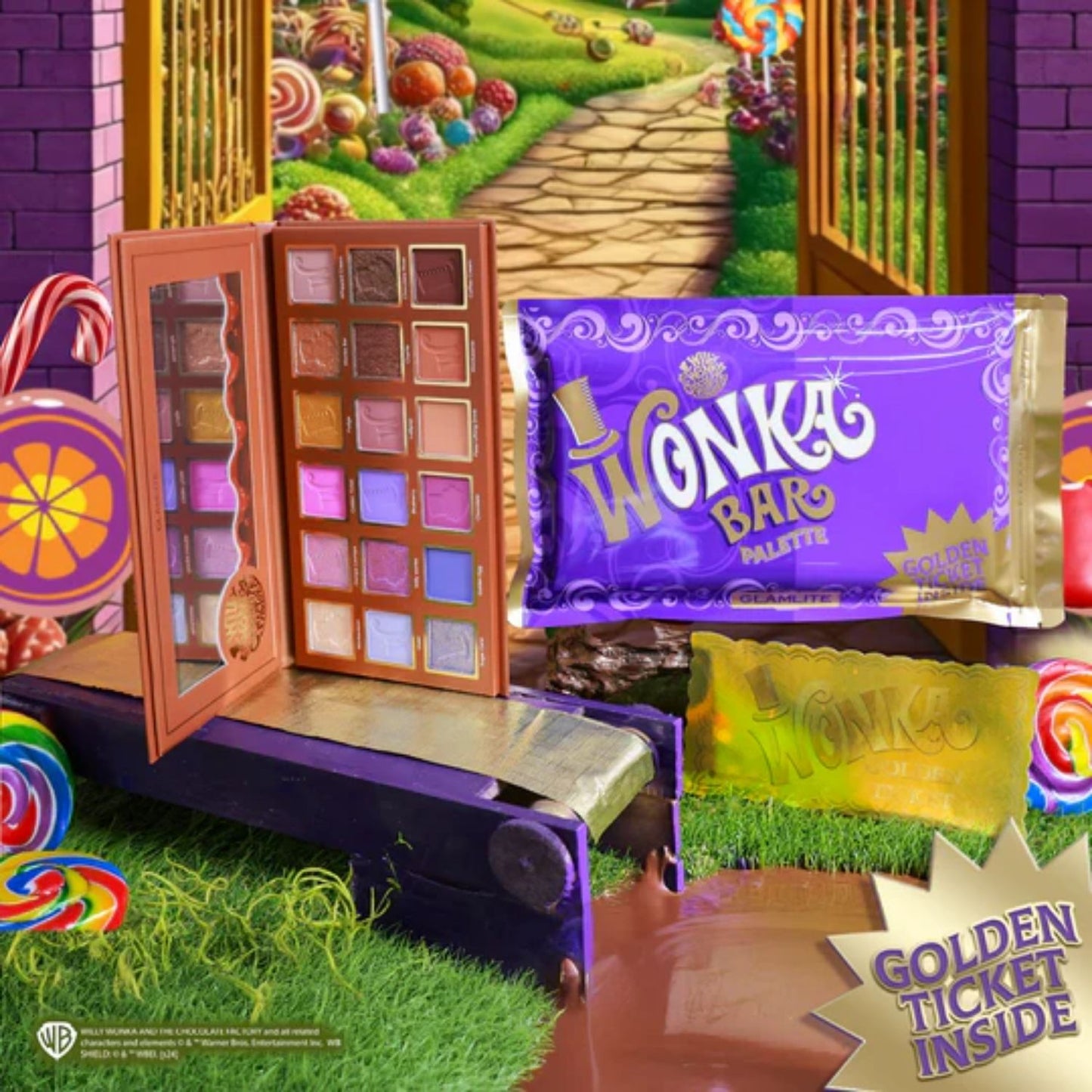 Paleta de Sombras Wonka x Glamlite Wonka Bar Palette