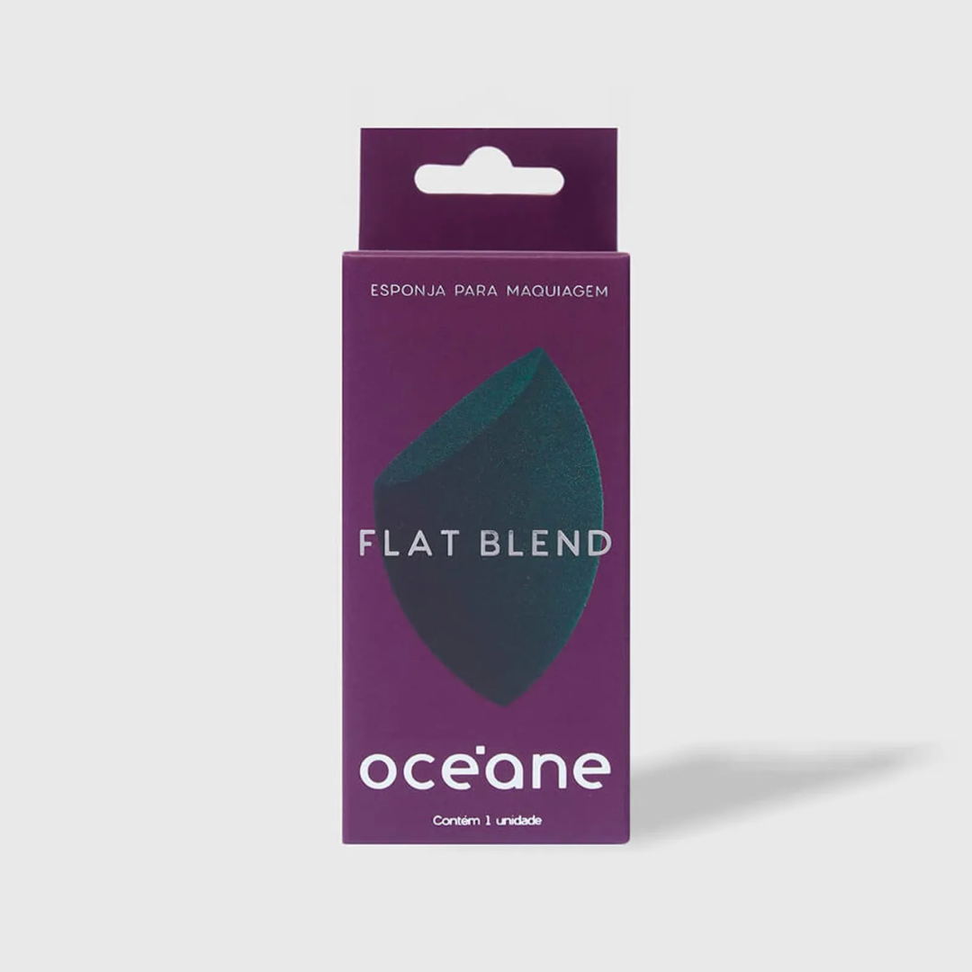 Esponja de Maquiagem Océane Purple Flat Blend | Verde