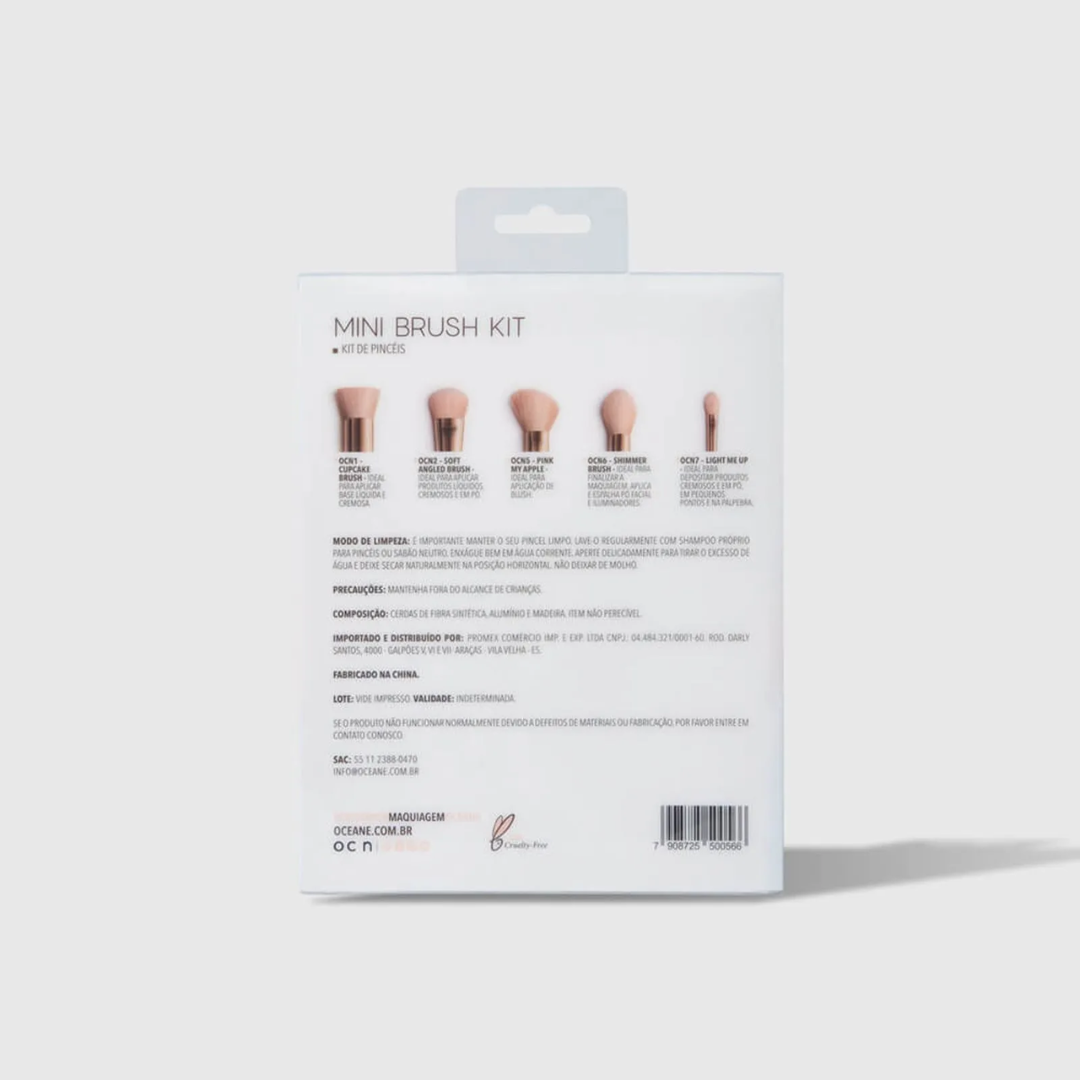 Kit de 5 Mini Pincéis Océane Mini Brush Kit