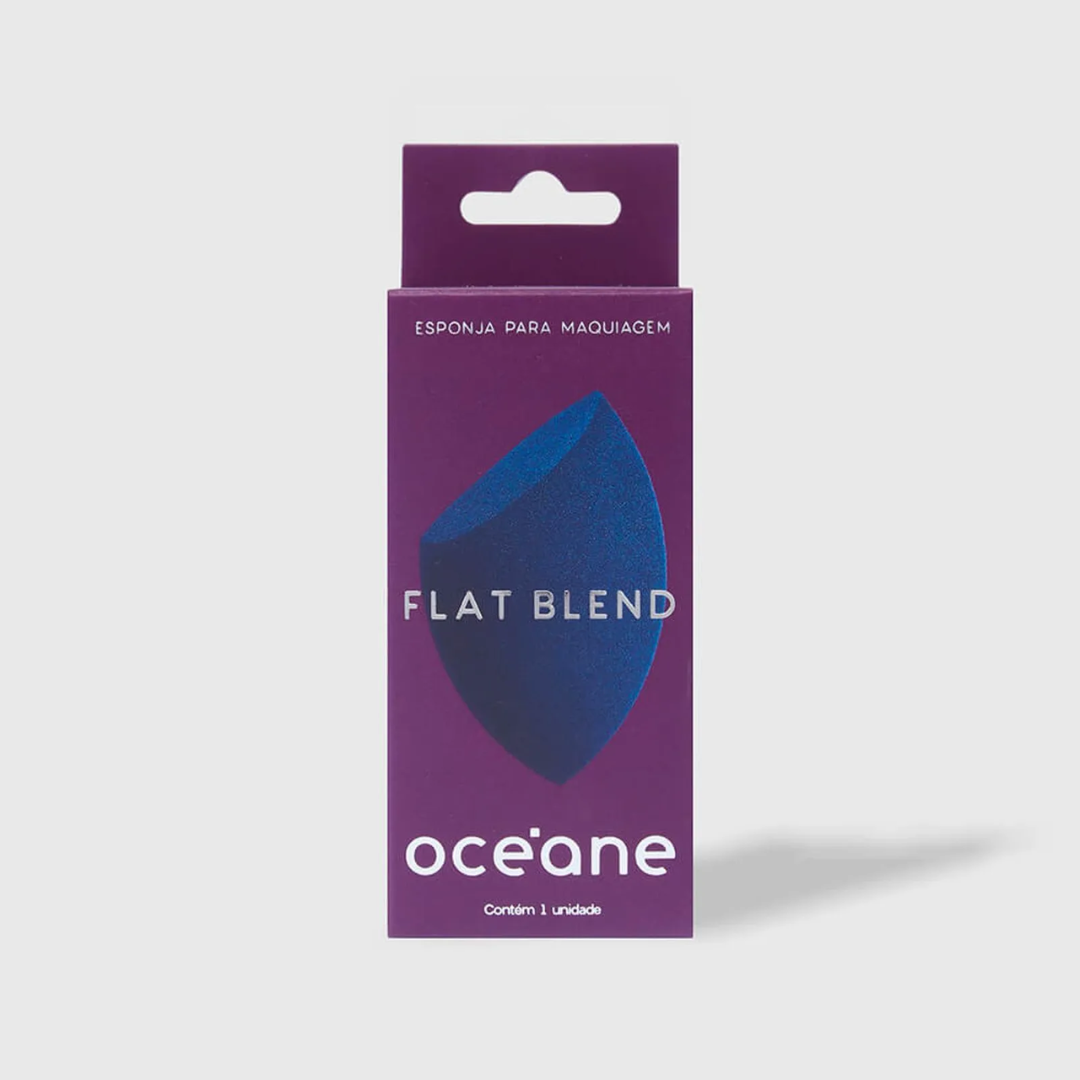 Esponja de Maquiagem Océane Purple Flat Blend | Verde