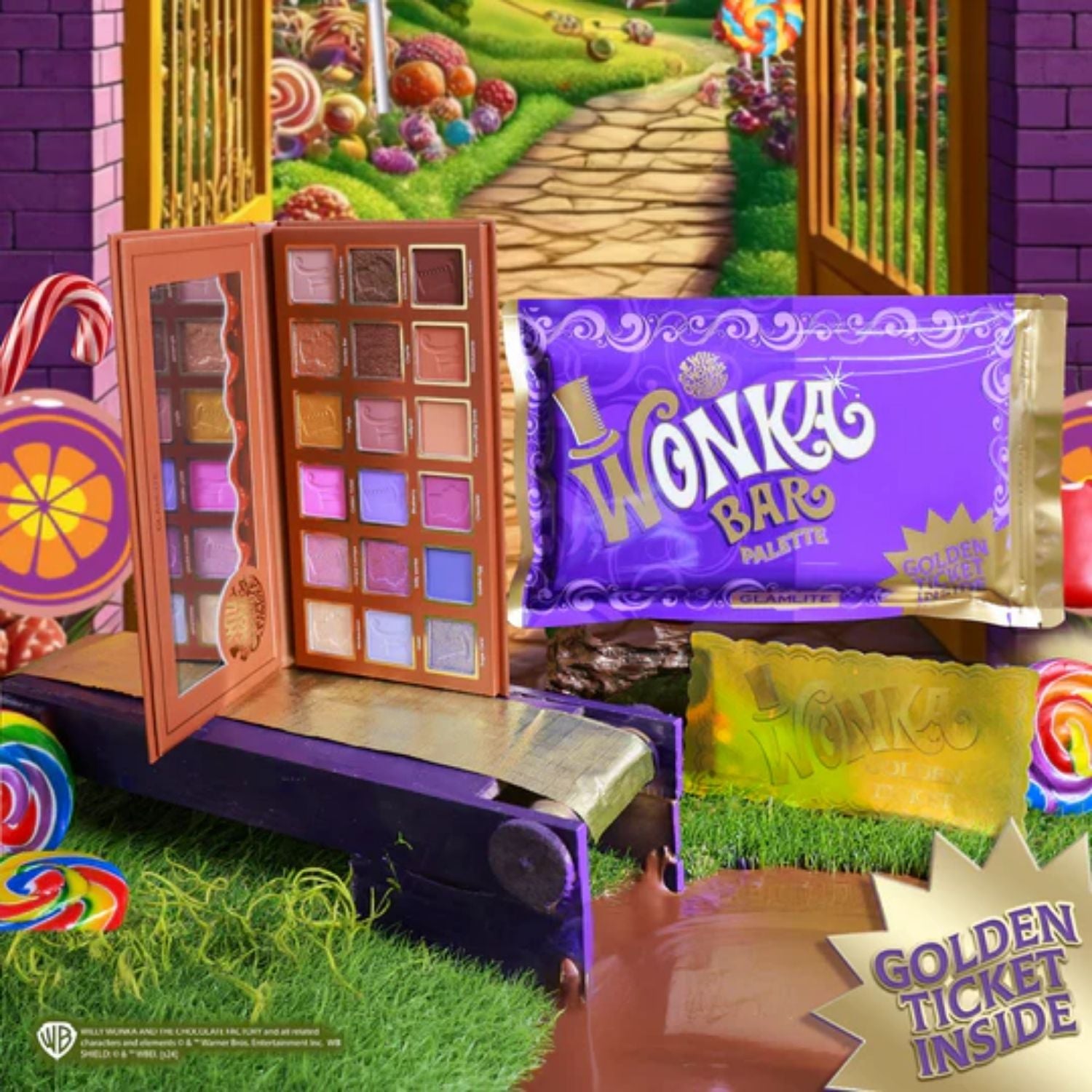 Paleta de Sombras Wonka x Glamlite Wonka Bar Palette