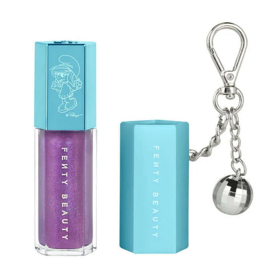 Gloss Labial Fenty Beauty x Smurfs Smurfette Effect Gloss Bomb + Keychain EDIÇÃO LIMITADA