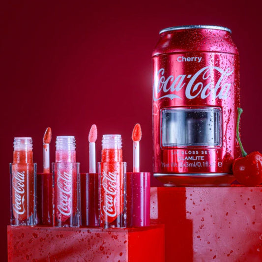 Trio de Gloss Glamlite x Coca-Cola Cherry Lip Gloss Set - Space MDM