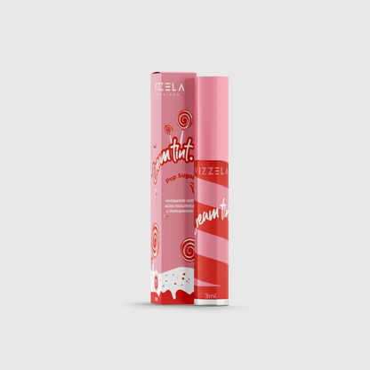 Lip Tint Cremoso Vizzela Cream Tint  - Cor: Pop Sugar