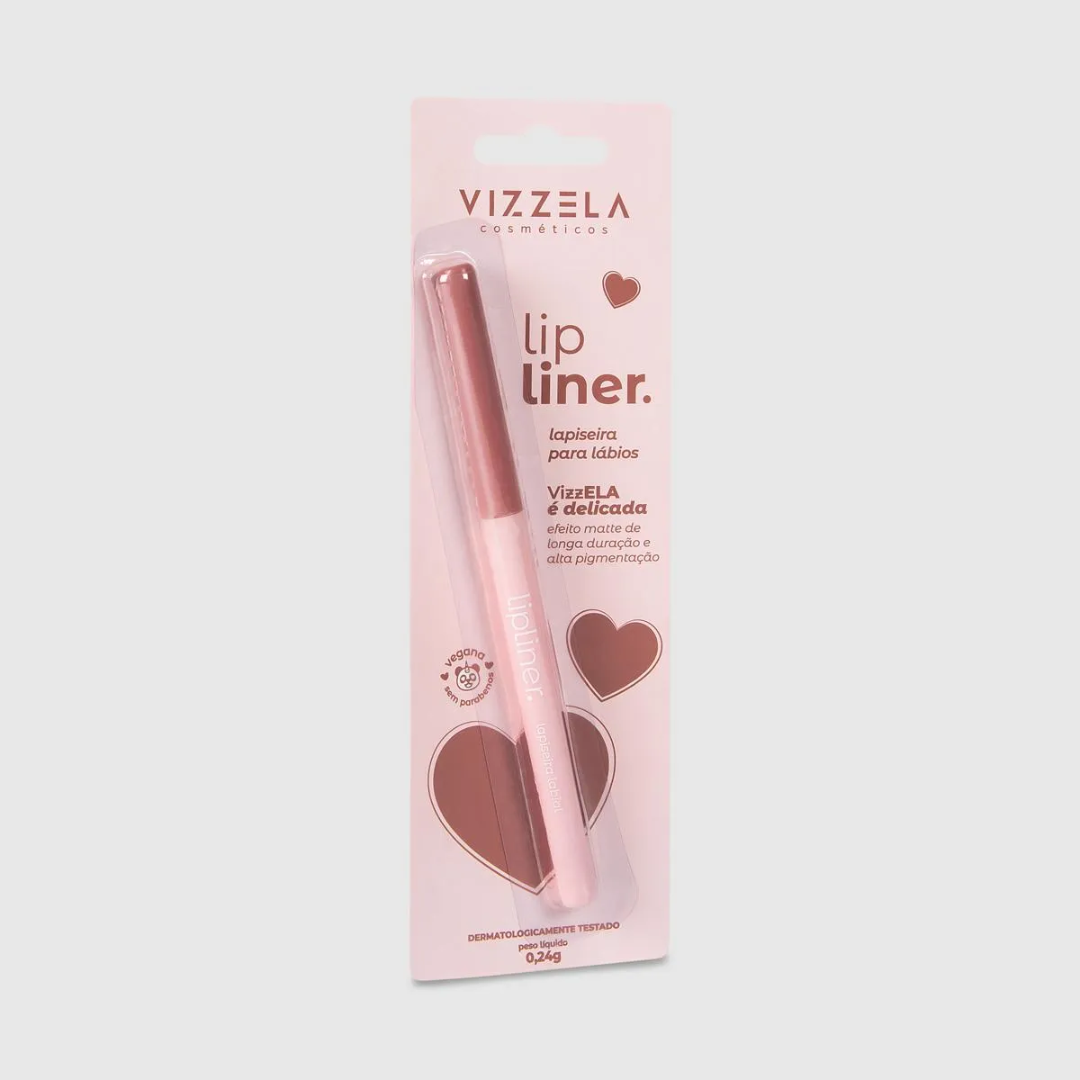Lapiseira Retrátil para os Lábios Vizzela Lip Liner - Cor: Delicada